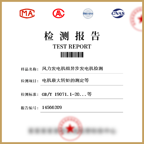 風力發(fā)電機組異步發(fā)電機檢測